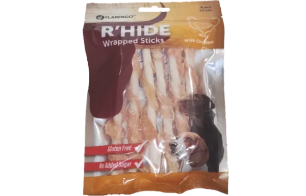 Friandises R'Hide 6 Bâtons avec poulet 12cm