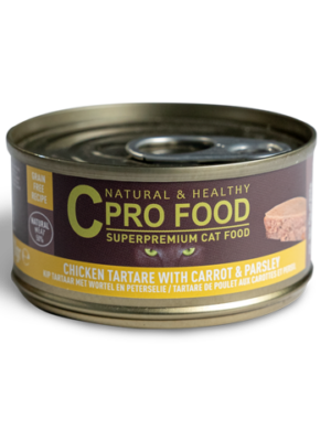 Tartare poulet carotte & persil pour chats