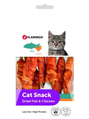 Friandises Hapki Pour Chats Poisson Séché avec poulet