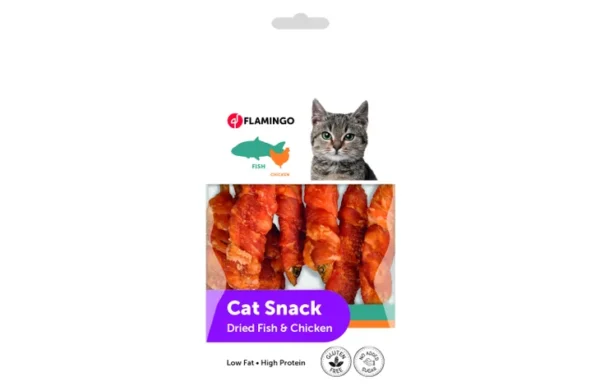 Friandises Hapki Pour Chats Poisson Séché avec poulet