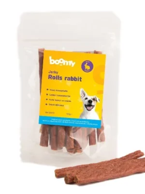 Rouleaux de lapin pour chiens