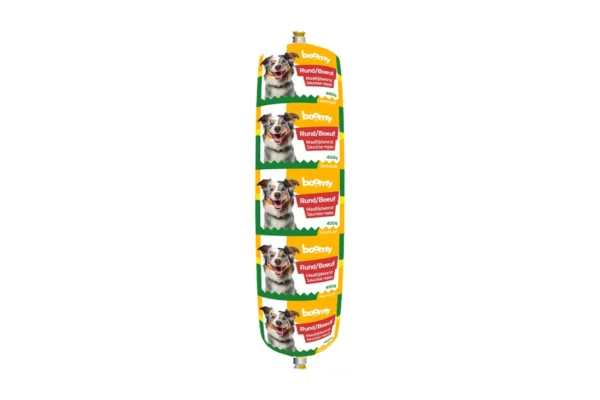 Saucisse repas au boeuf pour chiens