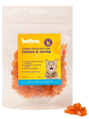 Petits blocs poulet crevette pour chats