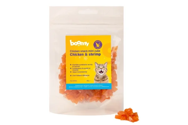 Petits blocs poulet crevette pour chats